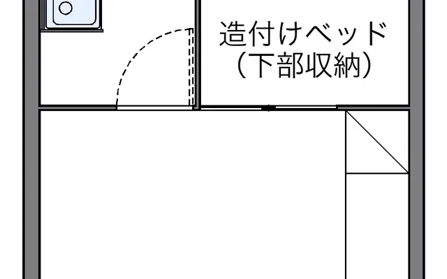 Ｍ　Ｎ　Ⅱ - 宇部市の学生向け宿泊施設 - 109号房间(带独立厨房)