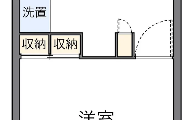 レオパレスソフィア - 羽曳野市の学生向け宿泊施設 - 301号房间(带独立厨房)