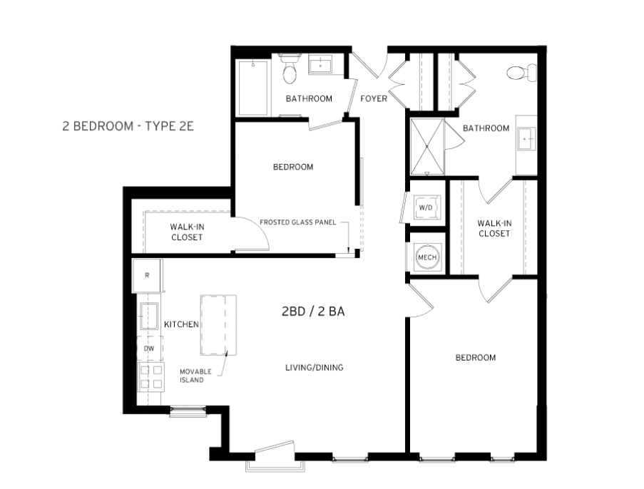 2 Bed 2 Bath Magenta