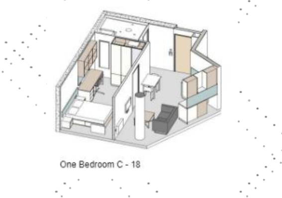 One Bedroom C-L2-L6