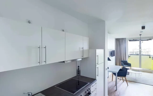 New Building: Furnished 1 room studio with elevator and balcony 1