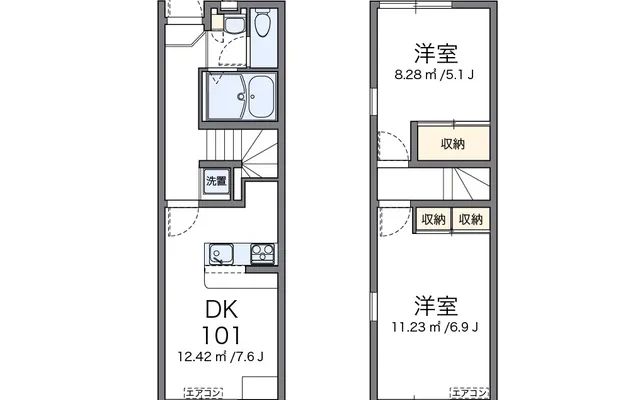 レオパレスグリシーヌⅢ 1