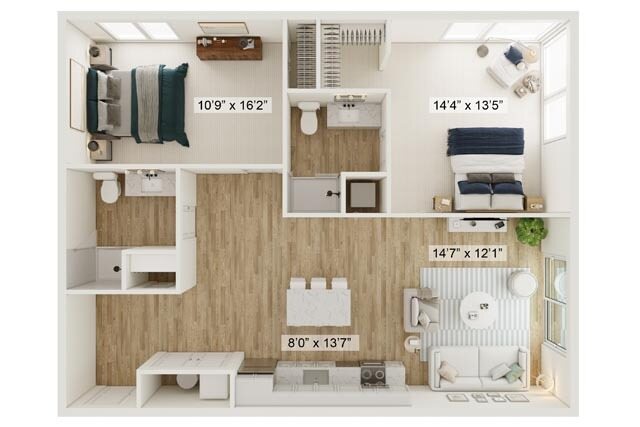 2 Bed 2 Bath The Manchester