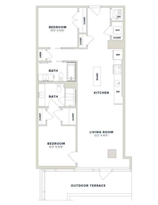 2 Bed-2 Bath- 2G Luminary
