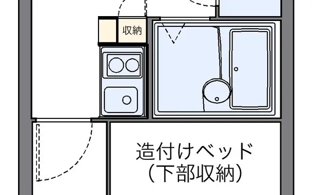 サントエール富士塚 - Chiryu student accommodation - 104号房间(带独立厨房)