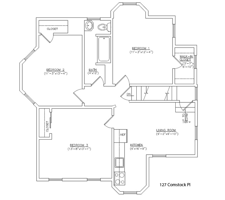 4 bed 1.5 bath-127 Comstock Place