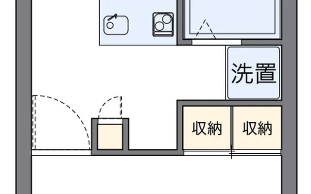 レオパレス葉月 - Onomichi student accommodation - 202号房间(带独立厨房)