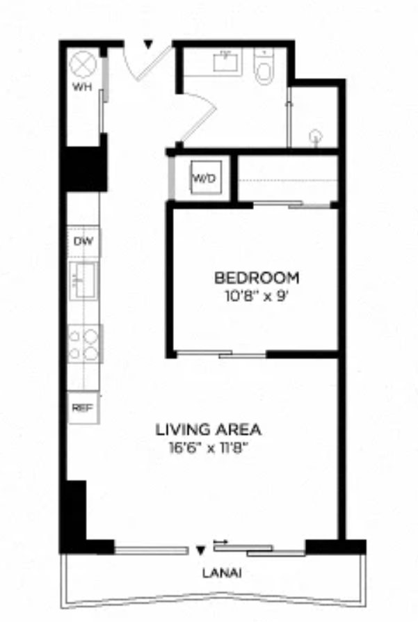 1 Bedroom 1H