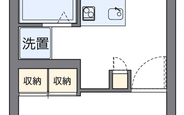 レオパレスRyu - Hachinohe student accommodation - 101号房间(带独立厨房)