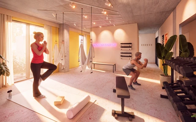 POHA HOUSE Hamburg Hafencity - Hamburg student accommodation - Gym