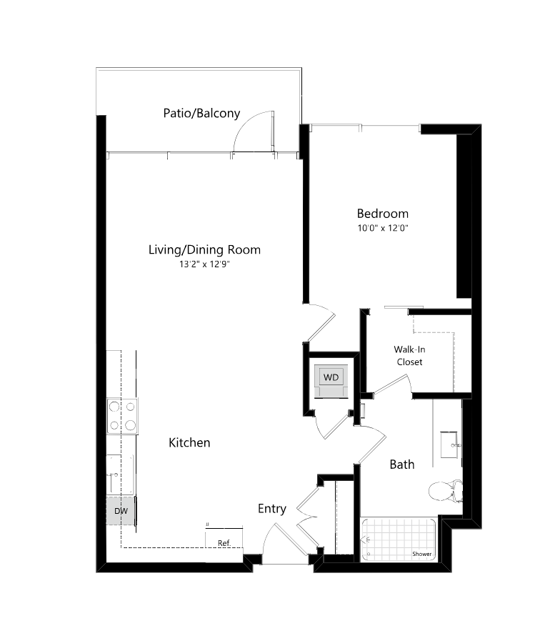 1 Bed 1 Bath