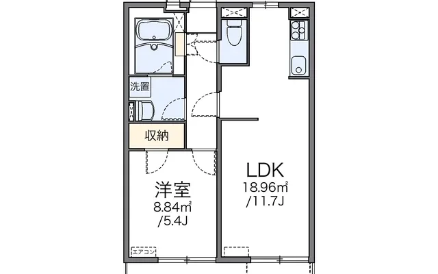 レオネクストカーネリアンハイツ - chỗ ở sinh viên tại Thành phố Seto - 301号房间(带客厅/餐厅/独立厨房)