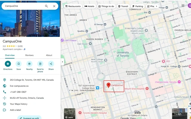 CampusOne - alojamiento para estudiantes en Toronto