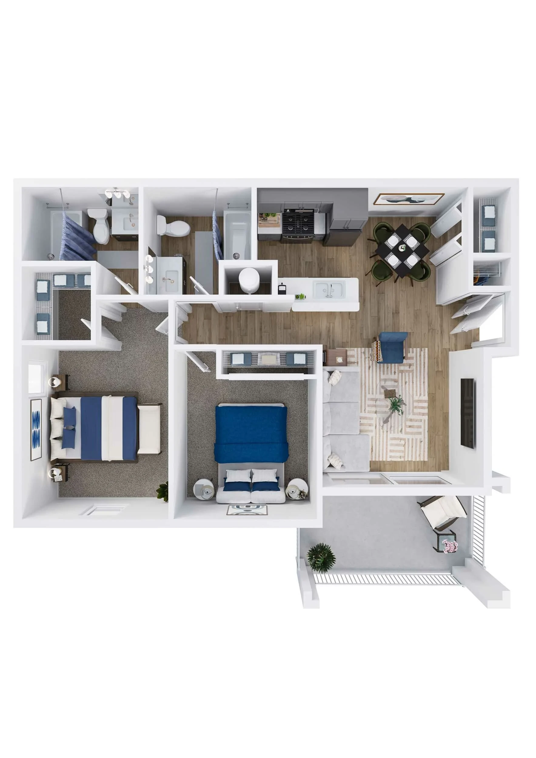 2 Beds 2 Baths 2X2AUP - Elm Renovated