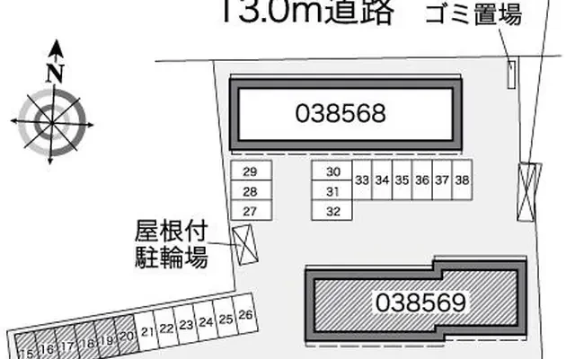レオパレスグリシーヌⅢ 2
