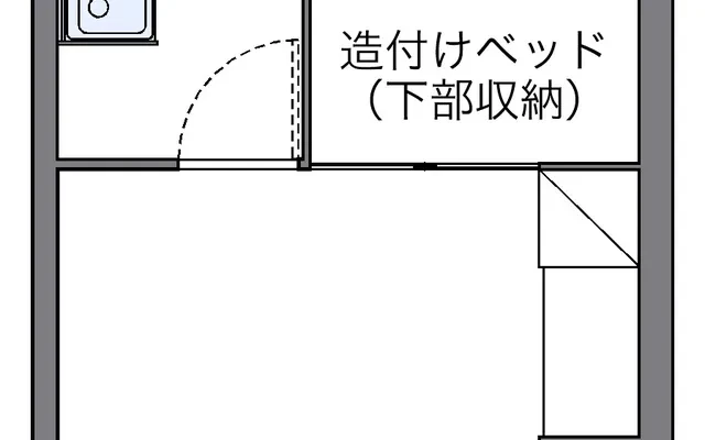 レオパレスみらい - 루카시 학생 숙소 - 206号房间(带独立厨房)