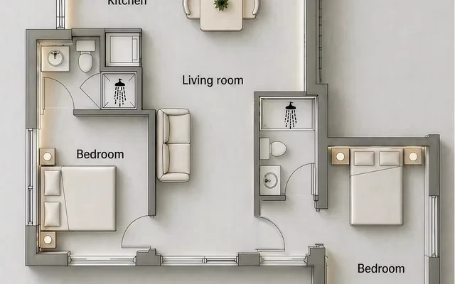 88 Hickory St W - chỗ ở sinh viên tại Nỗi thất bại Waterloo - 2-Bedroom 2-Bathroom Large