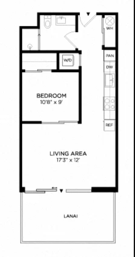 1 Bedroom 1D