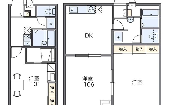 レオパレスパーシモン　辻子 1