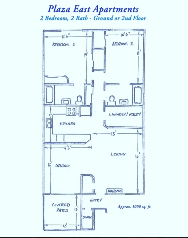 2 BEDROOM, 2 BATHROOM