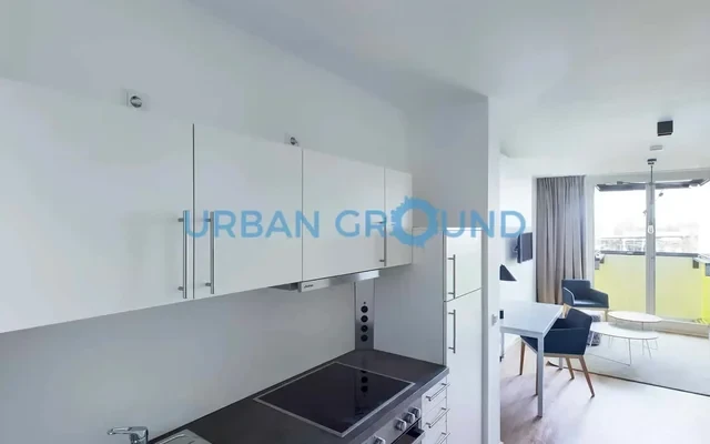 Furnished 1 room studio with elevator and balcony 2