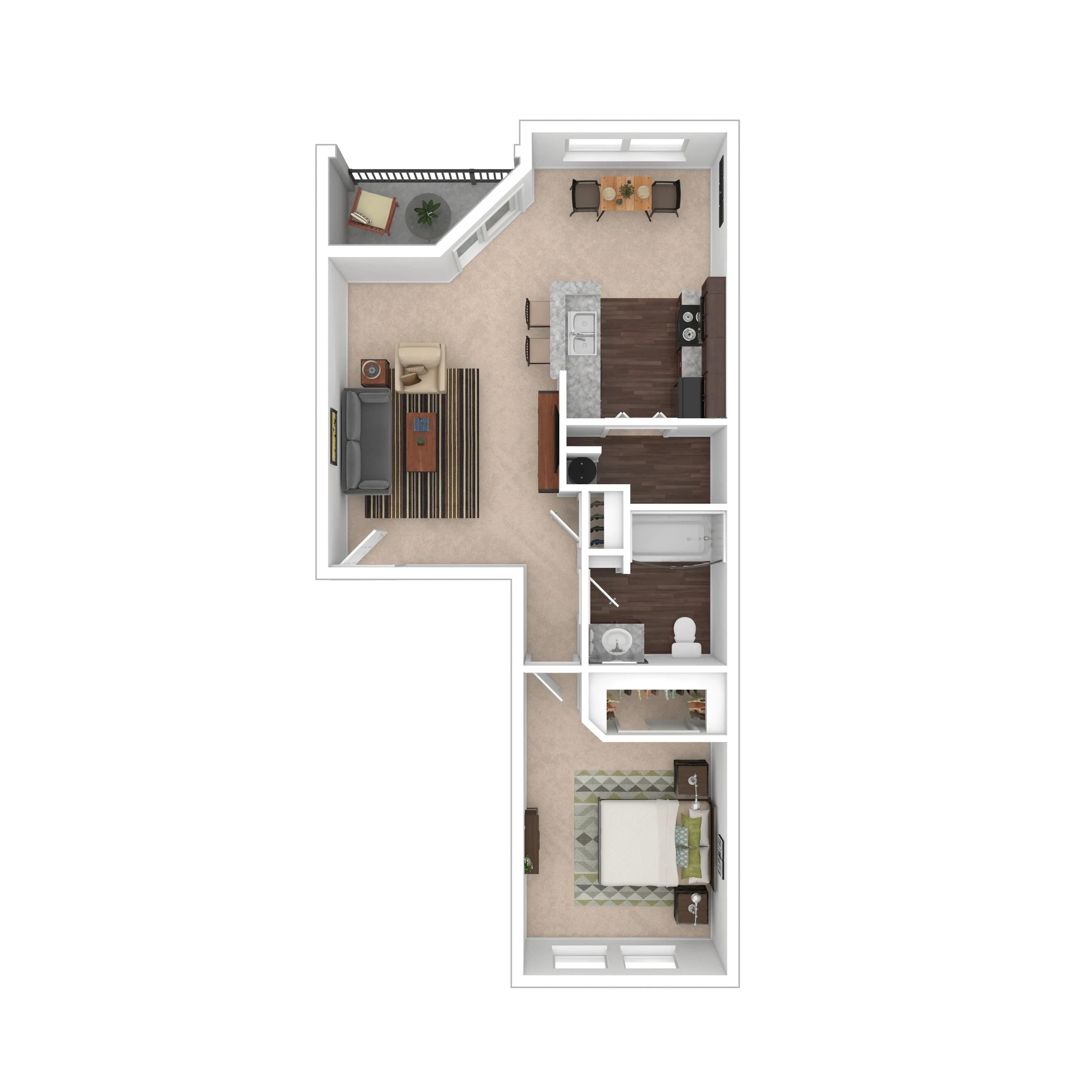 1 Bed 1 Bath 1X1CPR - Maple