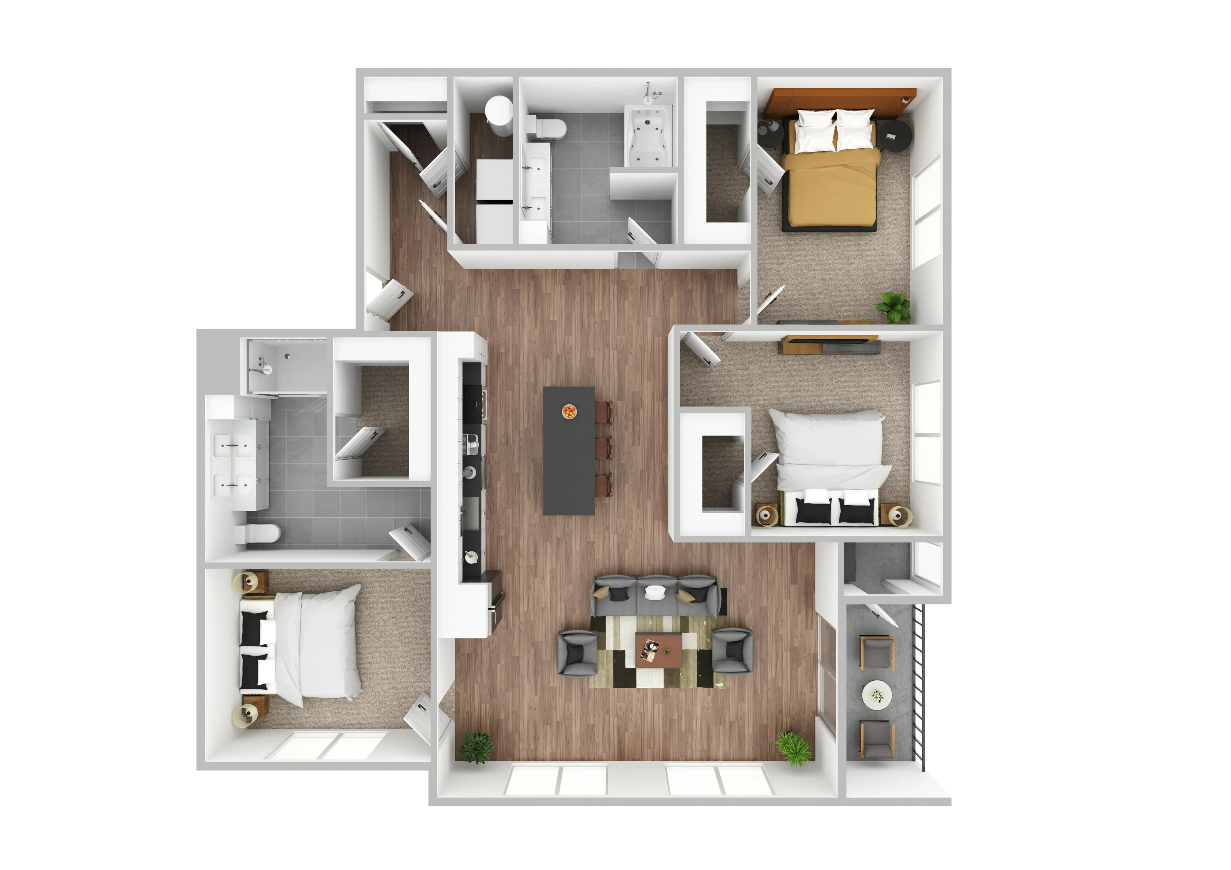 3 Bed 2 Bath C1