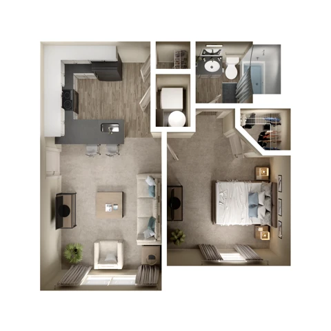 1 Bed 1 Bath The Fitzgerald