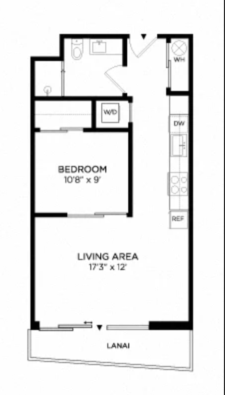 1 Bedroom 1E