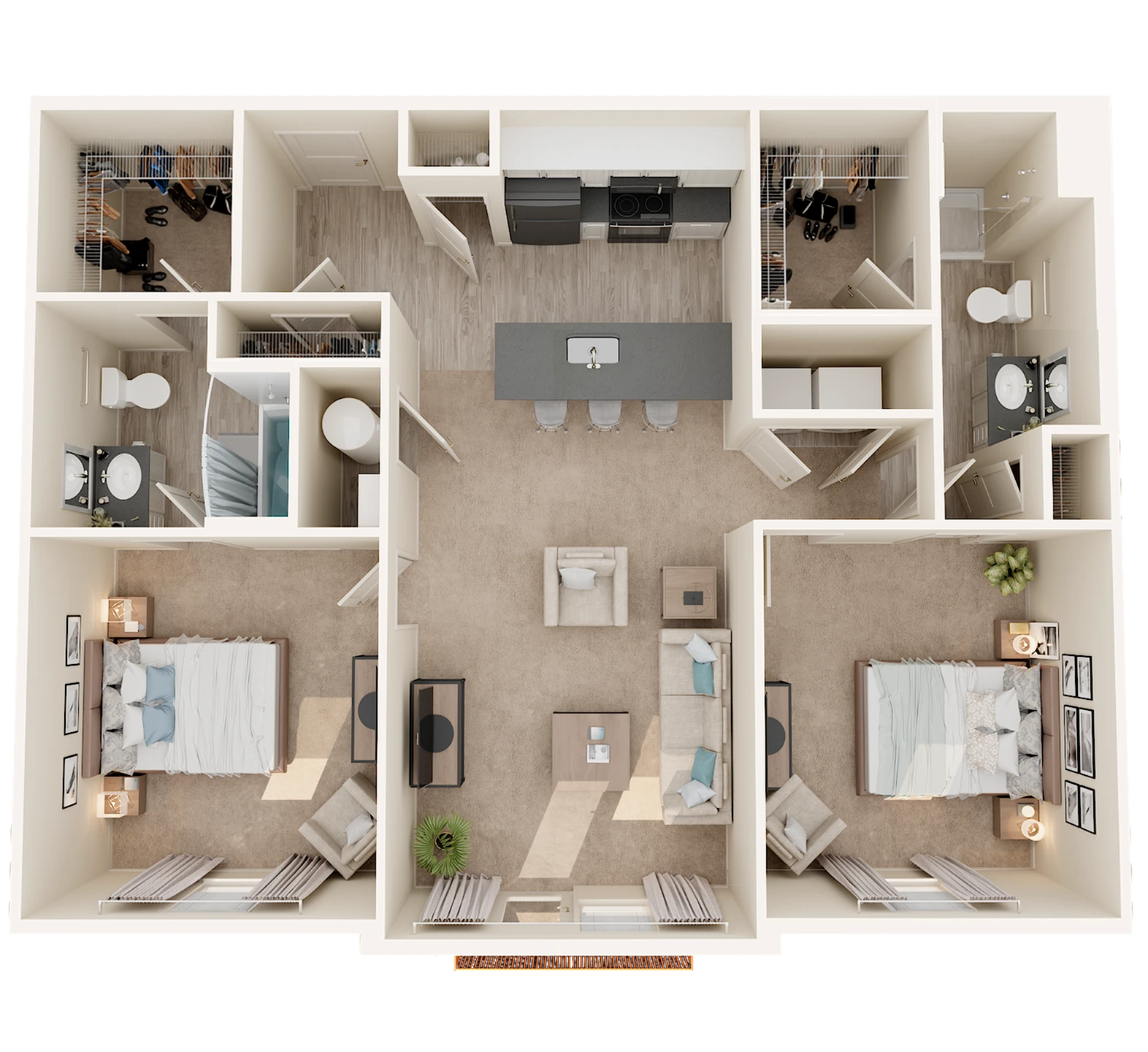 2 Bed 2 Bath The Tug