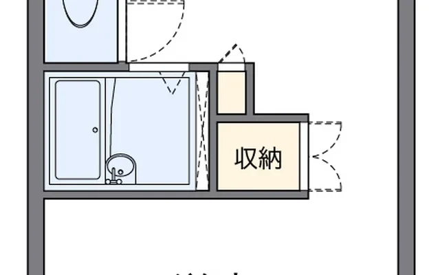 レオパレスアゼリア - 安芸郡海田町の学生向け宿泊施設 - 210号房间(带独立厨房)