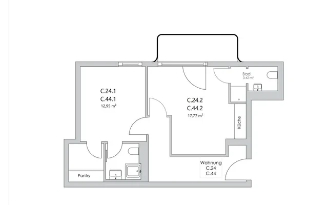 Studio in der Nazarethkirchstrasse 51 (Aufgang C) 3