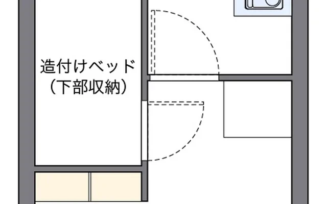 レオパレスセジュール高槻 - 高槻市の学生向け宿泊施設 - 305号房间(带独立厨房)