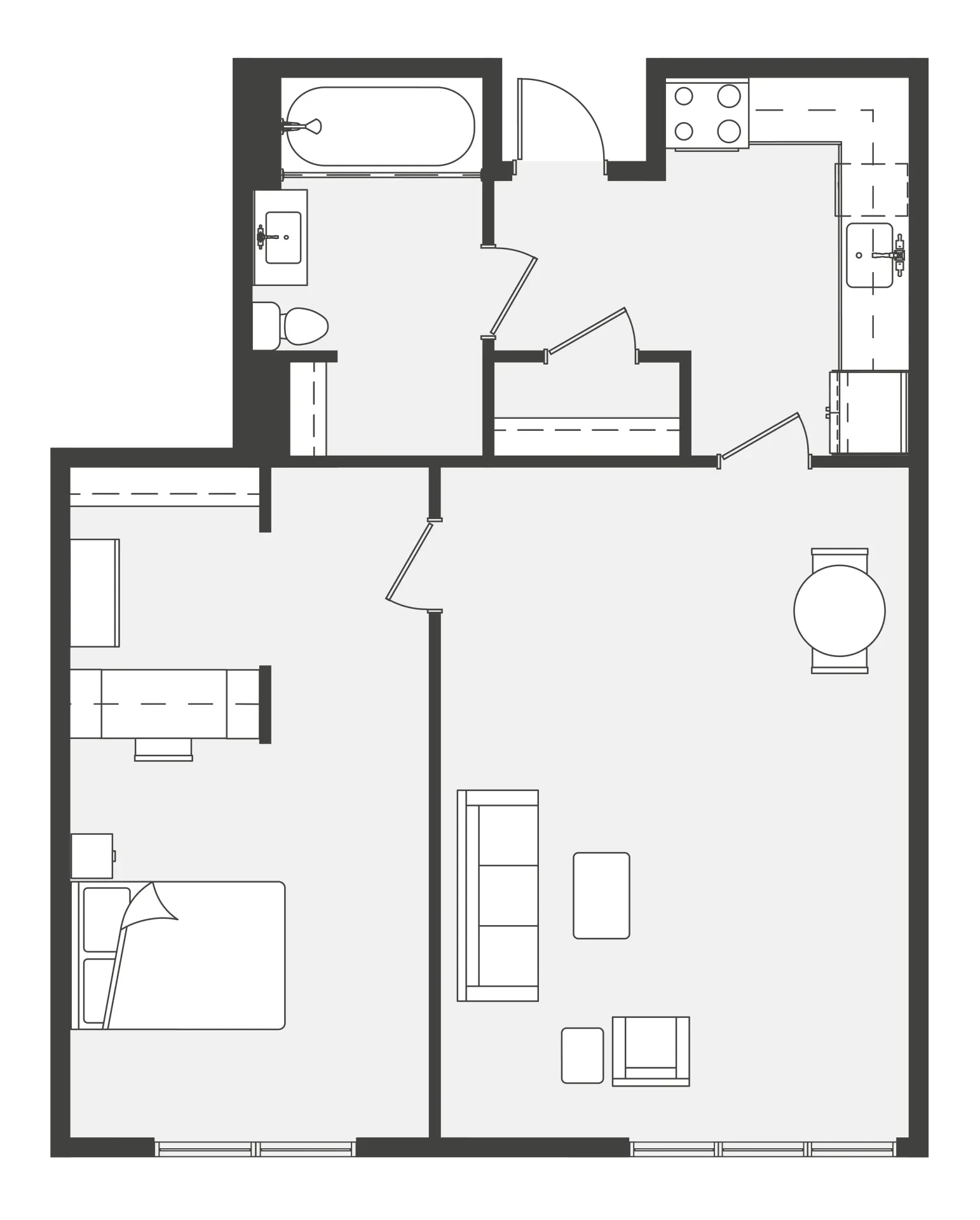 1 Bedroom, 1 Bath Casa Roma