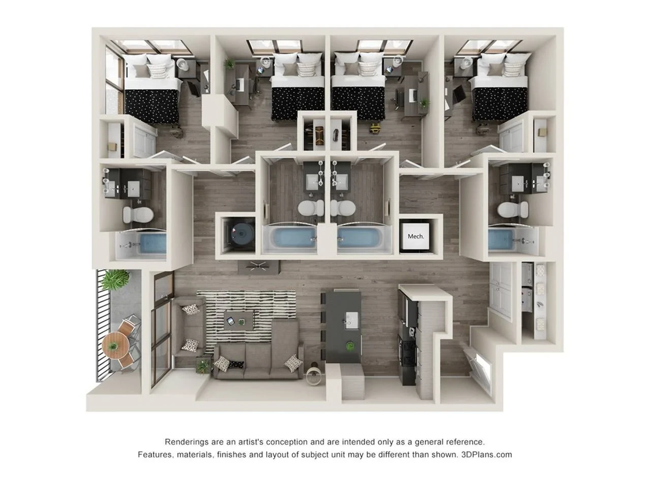 4 BED 4 BATH-Deerwood