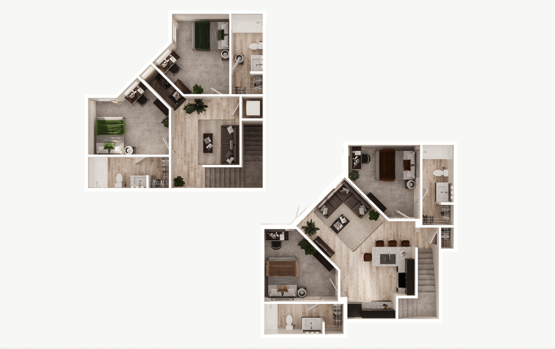 4 Bed 4.5 Bath TH Corner