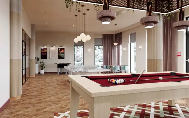 Lit Pavilion Court - Wembley student accommodation - Pool Table
