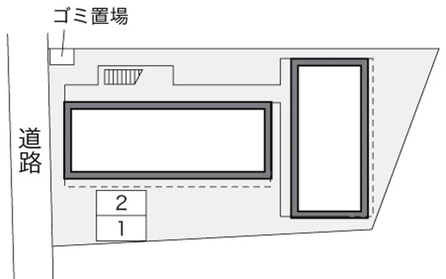 レオパレスコンパル唐湊壱番館 2