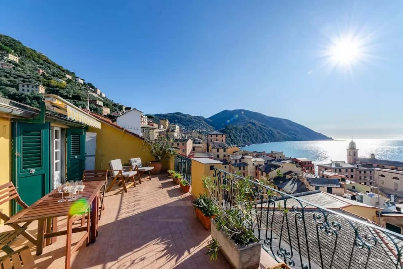 Camogli tesoro per 4 persone con terrazza e vista incredibile