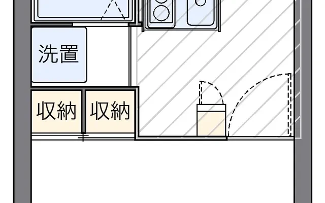 レオパレス岩井 - Kurume student accommodation - 110号房间(带独立厨房)