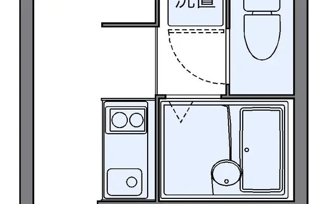 レオネクストヴィーブル - Uonuma student accommodation - 204号房间(带独立厨房)