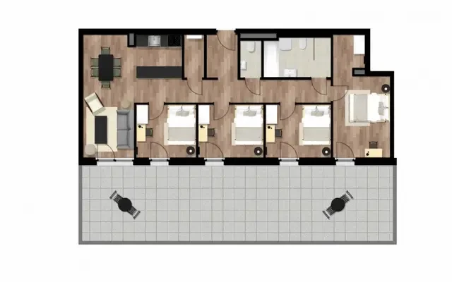 apartment near Waagner-Biro Straße - ที่พักนักศึกษาในกราซ