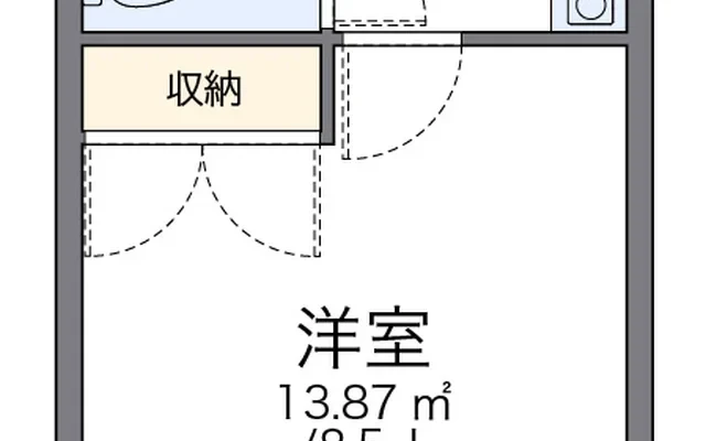 レオパレスサクセスⅠ - 龍崎市の学生向け宿泊施設 - 303号房间(带独立厨房)