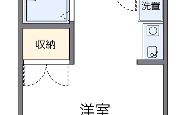 レオパレス西向日 - 向日市の日本語の学生向け宿泊施設 - 202号房间(带独立厨房)