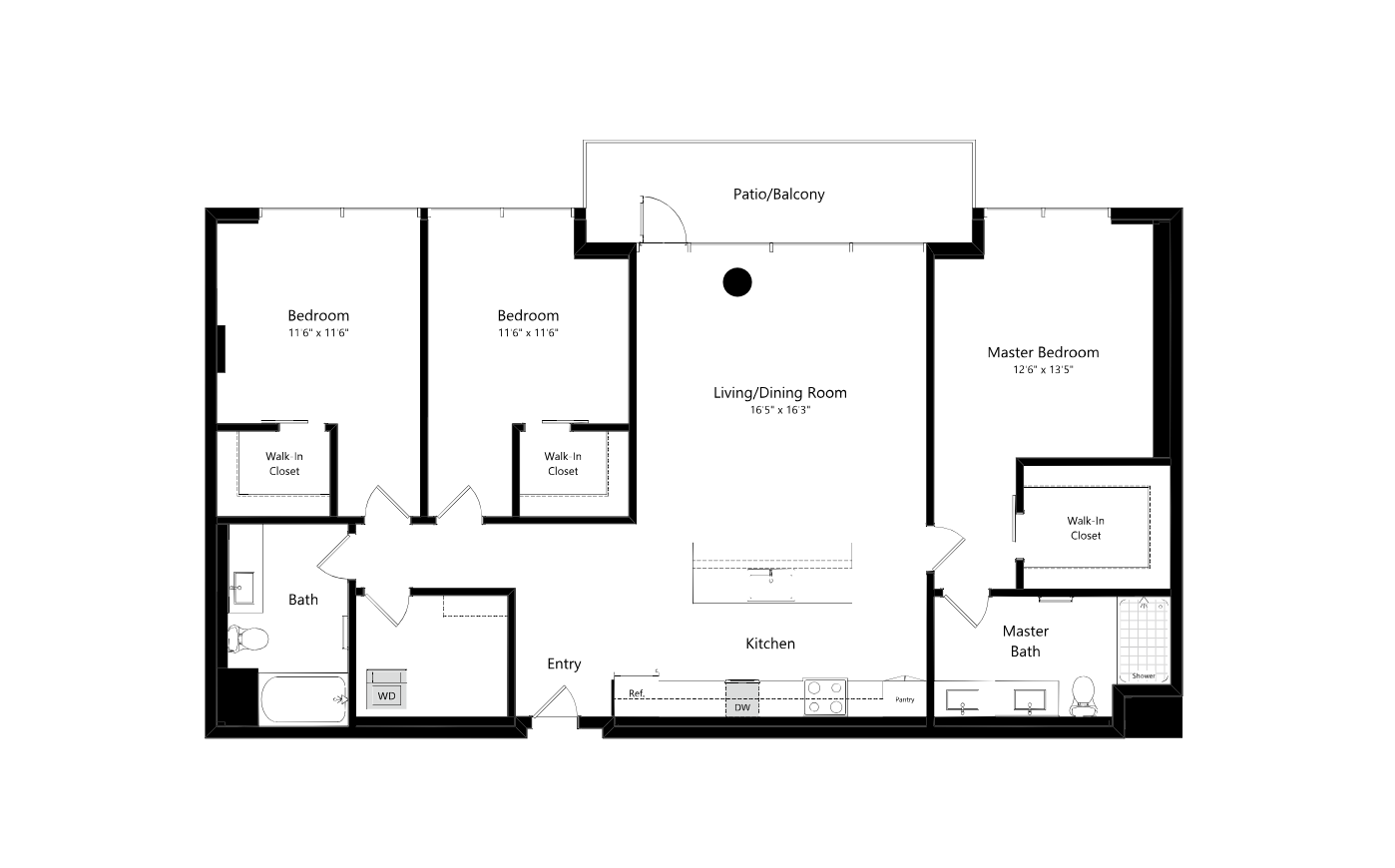 3 Bed 2 Bath