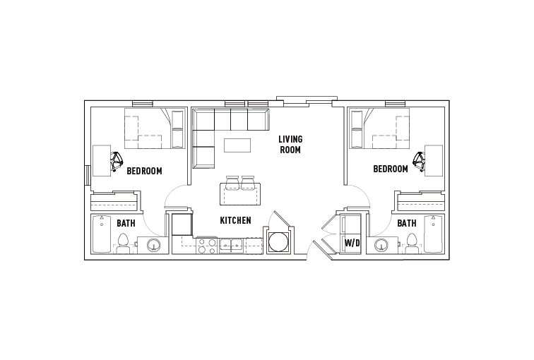 Phase 2 - 2 Bed - 2 Bath A
