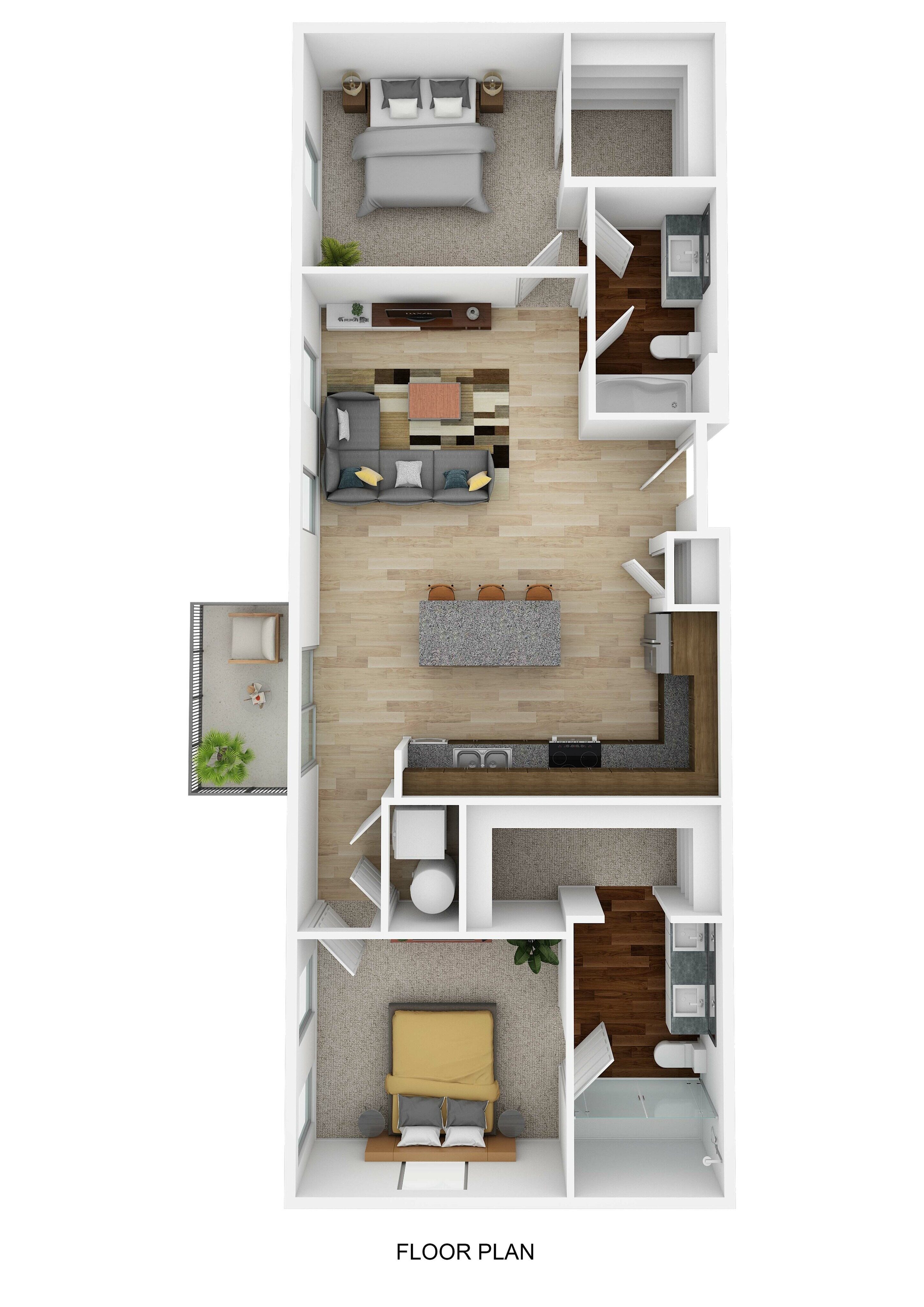 2 Bed 2 Bath Magritte I