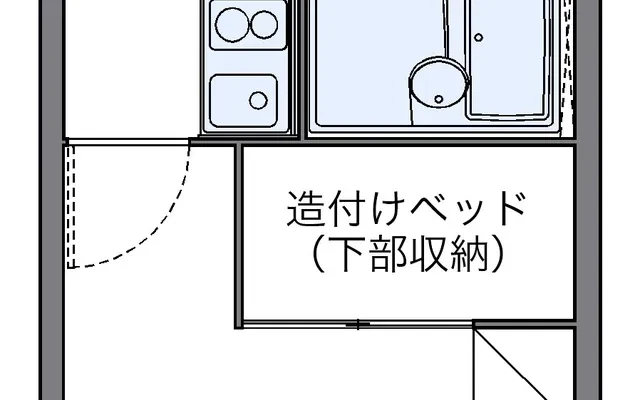 レオパレスグランデ　トミオカ - résidence étudiante à Fukushima - 201号房间(带独立厨房)