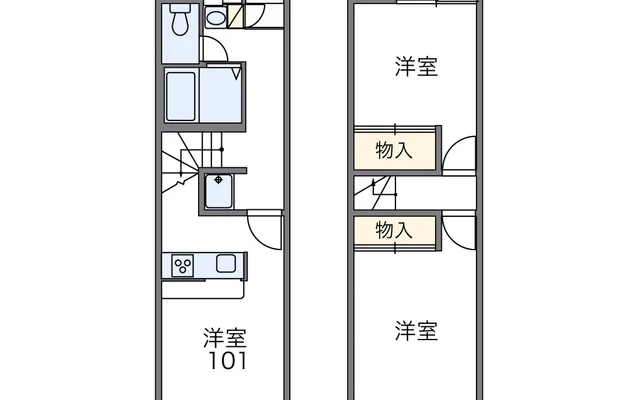 レオパレスＶＩＬＬＡ湖西 1