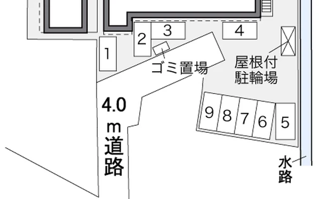 レオパレスフローラル北美町 2